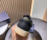 Мужские кожаные кроссовки Prada 2024 темно-синие