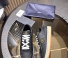 Мужские кожаные кроссовки Prada 2024 темно-синие
