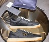 Мужские кожаные кроссовки Prada 2024 темно-синие