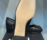 Женские кожаные туфли Miu Miu 2024 черные с бантиком