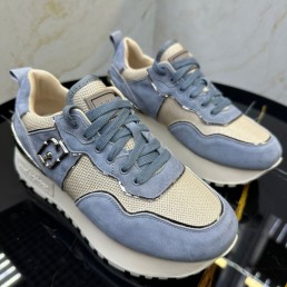 Женские комбинированные кроссовки Liu Jo 2024 голубые