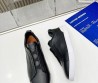 Мужские кожаные кеды Ermenegildo Zegna 2024 черные