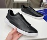 Мужские кожаные кеды Ermenegildo Zegna 2024 черные