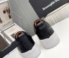 Мужские комбинированные кеды Ermenegildo Zegna 2024 черные с белой подошвой