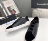 Мужские комбинированные кеды Ermenegildo Zegna 2024 черные с белой подошвой