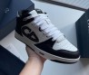 Мужские кожаные кроссовки Christian Dior 2024 белые с черным