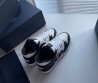 Мужские кожаные кроссовки Christian Dior 2024 белые с черным