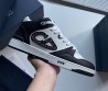 Мужские кожаные кроссовки Christian Dior 2024 белые с черным