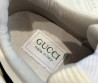 Женские кожаные кроссовки Gucci 2024 со вставками из каучука белые с зеленым