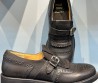 Женские кожаные туфли Miu Miu 2024 черные с перфорацией