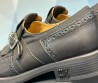 Женские кожаные туфли Miu Miu 2024 черные с перфорацией