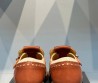 Женские кожаные туфли Miu Miu 2024 коричневые с перфорацией