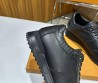Мужские кожаные кроссовки Louis Vuitton 2024 черные с вставками под рептилию