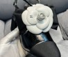 Женские комбинированные туфли Chanel 2024 черные с цветком