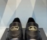 Женские кожаные лоферы Chanel 2024 черные с пряжкой