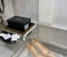 Женские комбинированные туфли Chanel 2024 бежевые каблук 6,5 см