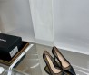 Женские комбинированные туфли Chanel 2024 черные каблук 6,5 см