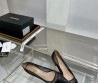 Женские комбинированные туфли Chanel 2024 черные каблук 6,5 см