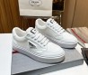 Мужские текстильные кеды Prada 2024 белые
