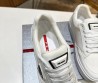 Мужские текстильные кеды Prada 2024 белые