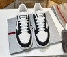 Мужские текстильные кеды Prada 2024 белые с черным