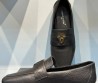 Женские кожаные лоферы Louis Vuitton 2024 черные с эмблемой в стразах