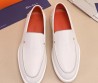 Мужские кожаные лоферы Santoni 2024 белые