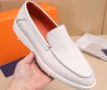 Мужские кожаные лоферы Santoni 2024 белые