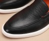 Мужские кожаные лоферы Santoni 2024 черные