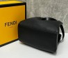 Женская кожаная сумка Fendi 2024 черная 27х25х12