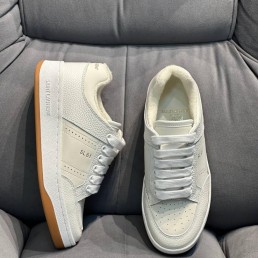 Женские кожаные кроссовки Saint Laurent 2024 белые