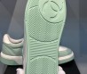 Женские текстильные кроссовки Chanel 2024 белые с зеленым