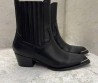 Женские кожаные казаки Celine 2024 черные