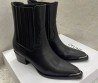 Женские кожаные казаки Celine 2024 черные