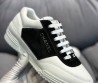 Женские кожаные кроссовки Chanel 2024 белые с черными замшевыми вставками