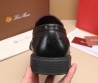 Мужские кожаные лоферы Loro Piana Travis 2024 черные