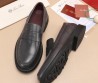 Мужские кожаные лоферы Loro Piana Travis 2024 темно-серые