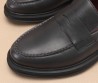 Мужские кожаные лоферы Loro Piana Travis 2024 темно-серые