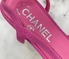 Текстильные босоножки Chanel 2024 розовые