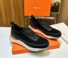 Мужские комбинированные кроссовки Santoni 2024 черные