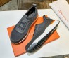 Мужские комбинированные кроссовки Santoni 2024 серые