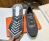 Мужские комбинированные кроссовки Santoni 2024 серые