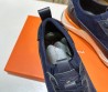 Мужские комбинированные кроссовки Santoni 2024 синие