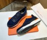 Мужские комбинированные кроссовки Santoni 2024 синие
