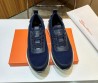 Мужские комбинированные кроссовки Santoni 2024 синие