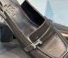 Женские кожаные туфли Hermes 2024 черные