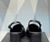 Женские кожаные туфли Hermes 2024 черные