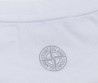 Мужская футболка Stone Island 2024 белая с серым принтом