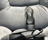 Женские кожаные босоножки Chanel 2024 черные с серым носом