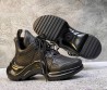 Женские кожаные кроссовки Louis Vuitton 2024 Archlight черные